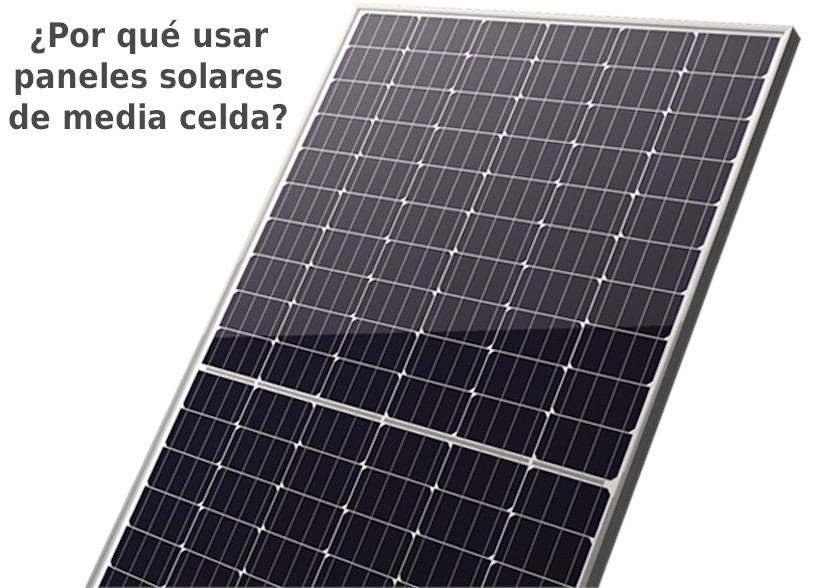 Paneles solares de media celda, la nueva tendencia